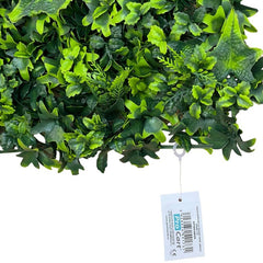 Gard viu artificial premium gradina verticala cu frunze verzi panou 40X60 cm