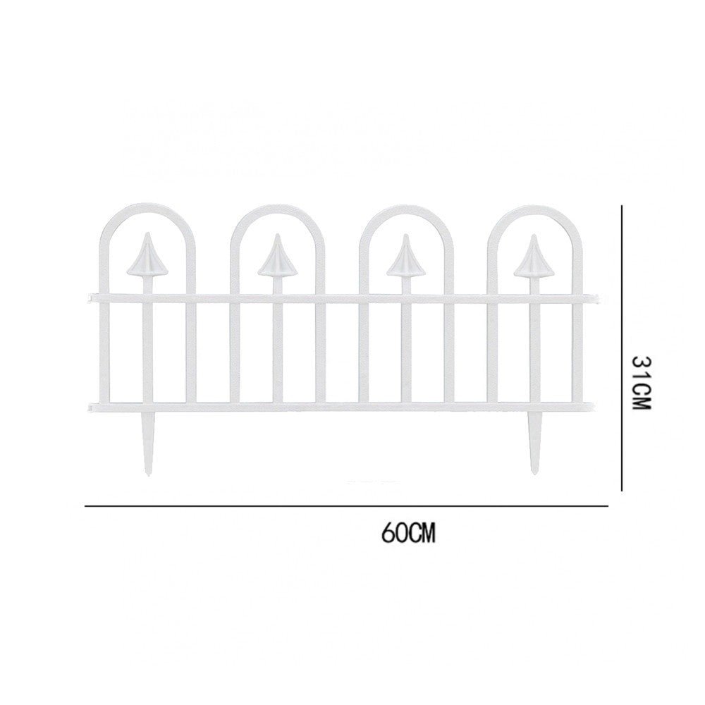 Gardulet pentru gradina 60-31 cm 4 segmente posibilitate imbinare pvc alb