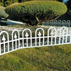 Gardulet pentru gradina 60-31 cm 4 segmente posibilitate imbinare pvc alb