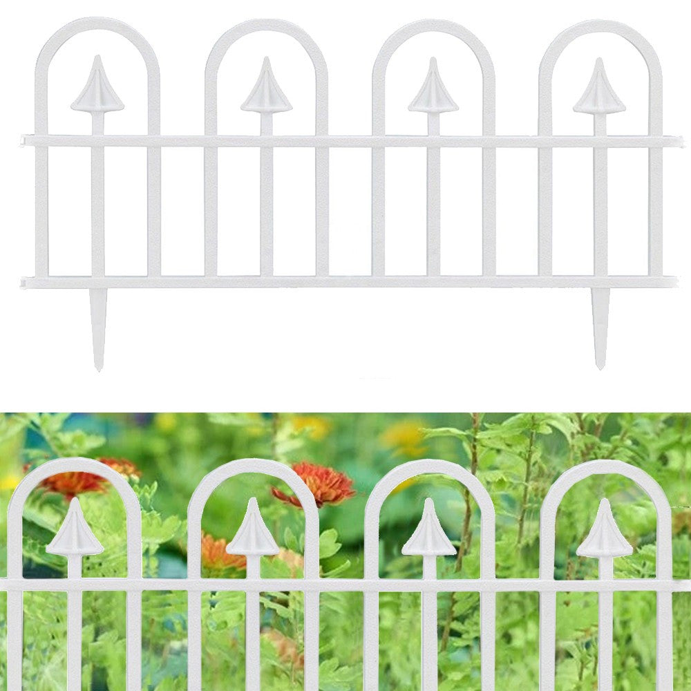 Gardulet pentru gradina 60-31 cm 4 segmente posibilitate imbinare pvc alb