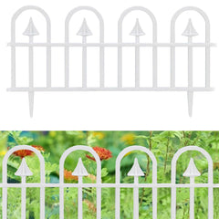 Gardulet pentru gradina 60-31 cm 4 segmente posibilitate imbinare pvc alb