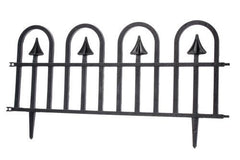 Gardulet pentru gradina 60-31 cm 4 segmente pvc negru