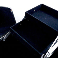 Geanta eleganta pentru Cosmetice Organizator 5 compartimente velur Violet