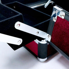 Geanta eleganta pentru Cosmetice Organizator 5 compartimente velur Violet