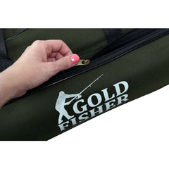 Geanta pentru lansete pescuit 3 compartimente 2 buzunare bretele reglabile