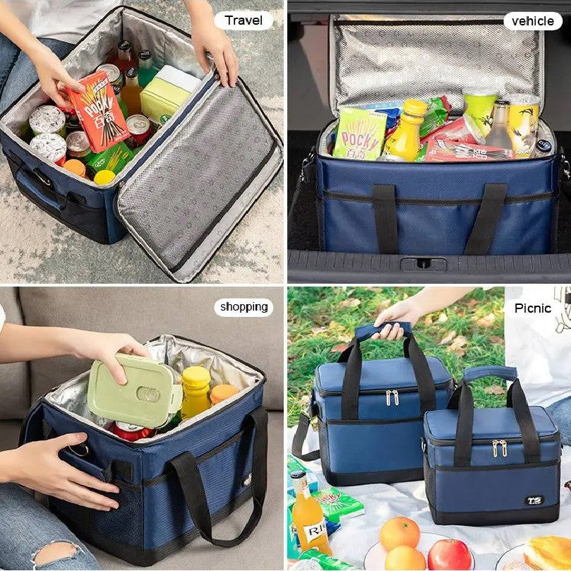 Geanta Termoizolanta pentru Picnic sau Plaja capacitate 16l Albastra