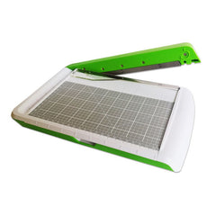 Ghilotina manuala a4 cutit otel picioare cauciucate 30 x 21 cm alb verde