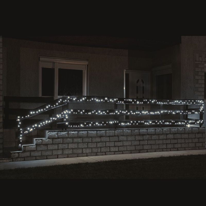 Ghirlanda 1000 led-uri Exterior instalatie Craciun lumina alb rece