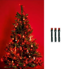 Ghirlanda Brad 100 Led-uri lungime 9.5 metri Interior lumina Rosu