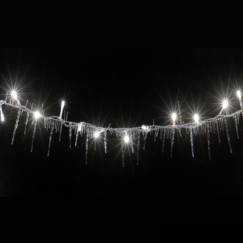 Ghirlanda led 50 Turturi lumina alb rece  2.5 m Interior Exterior