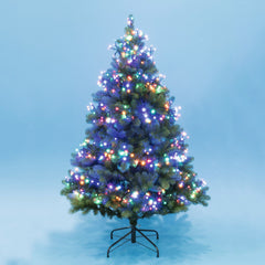 Ghirlanda luminoasa multicolora 768 led-uri cu telecomanda 7.5 metri