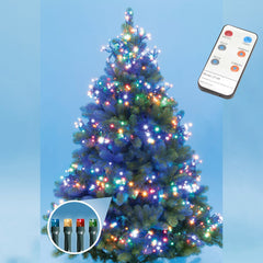 Ghirlanda luminoasa multicolora 768 led-uri cu telecomanda 7.5 metri