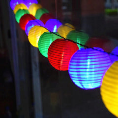 Ghirlanda Solara Multicolora cu LED si 2 moduri de iluminare 3 m
