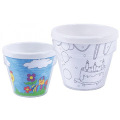Ghiveci de decorat pentru copii cu pereti dubli