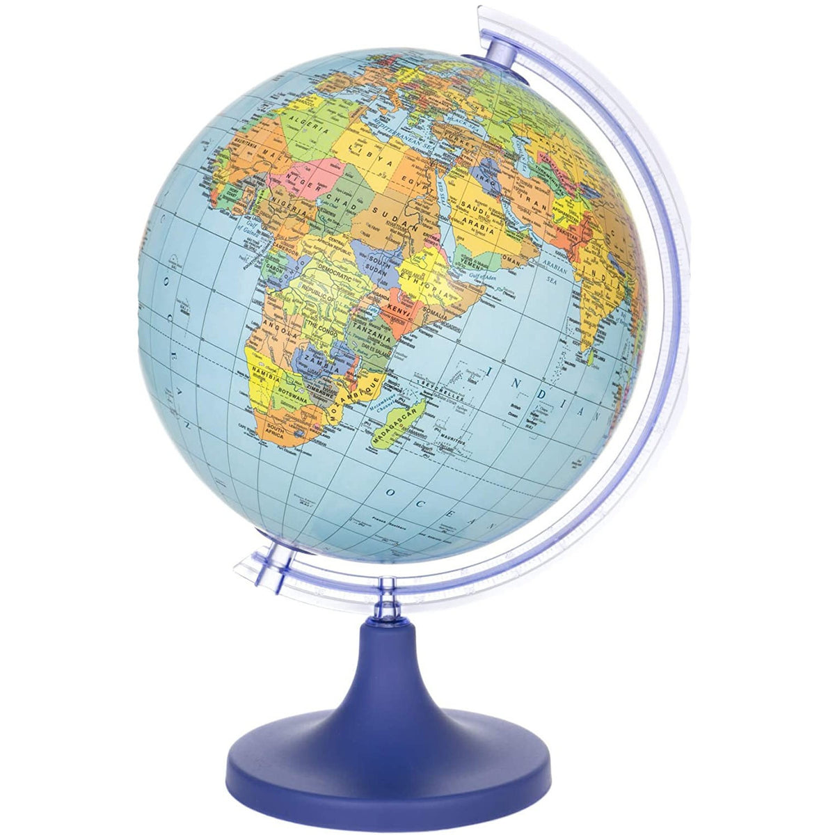 Glob Geografic Cartografie Harta Politica diametru 25 cm rotativ meridian