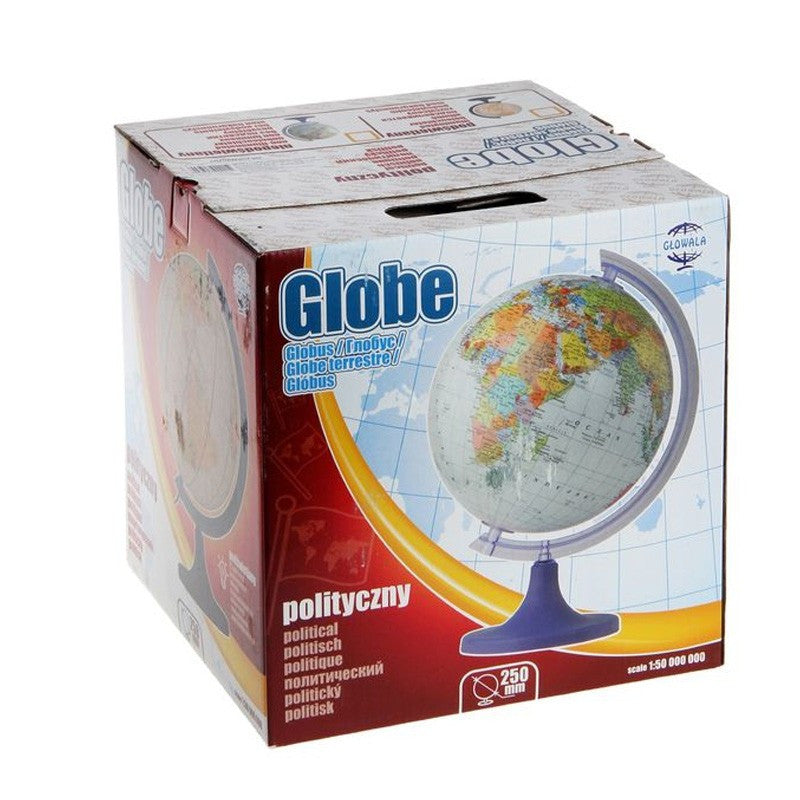 Glob Geografic Cartografie Harta Politica diametru 25 cm rotativ meridian