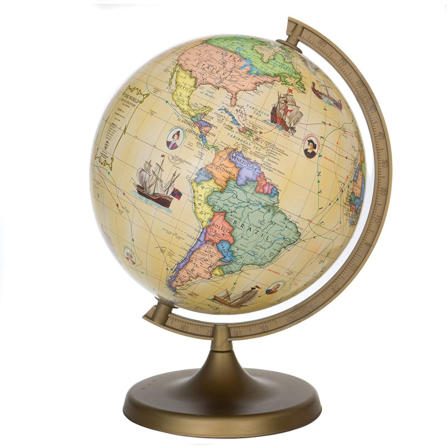Glob Geografic Travel Harta Politica Rute Calatorie Celebre 22 cm