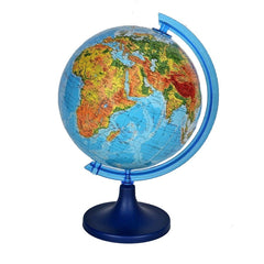 Glob pamantesc 25 cm Harta Fizica arc meridian gradat rotativ suport birou
