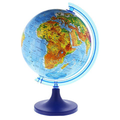 Glob pamantesc 25 cm Harta Fizica arc meridian gradat rotativ suport birou