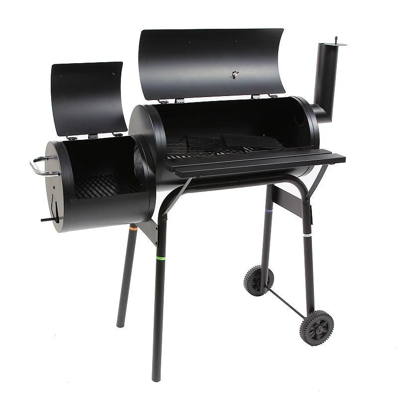 Gratar BBG pentru carbuni cu Grill si Afumatoare si Termometru