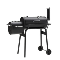 Gratar BBG pentru carbuni cu Grill si Afumatoare si Termometru