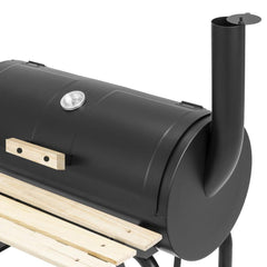 Gratar carbune bbq smoker 2 in1 grill si afumatoare termometru 113x103 cm