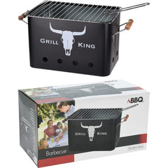 Gratar rectangular pe carbuni portabil grilaj detasabil dimensiuni compacte