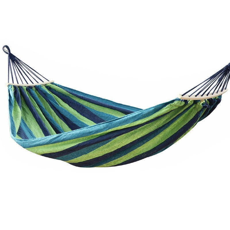 Hamac dublu 150x200 cm bumbac tije sustinere lemn maxim 200 kg