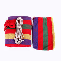 Hamac dublu 150x200 cm tija din lemn bumbac 300 g capacitate 200 kg