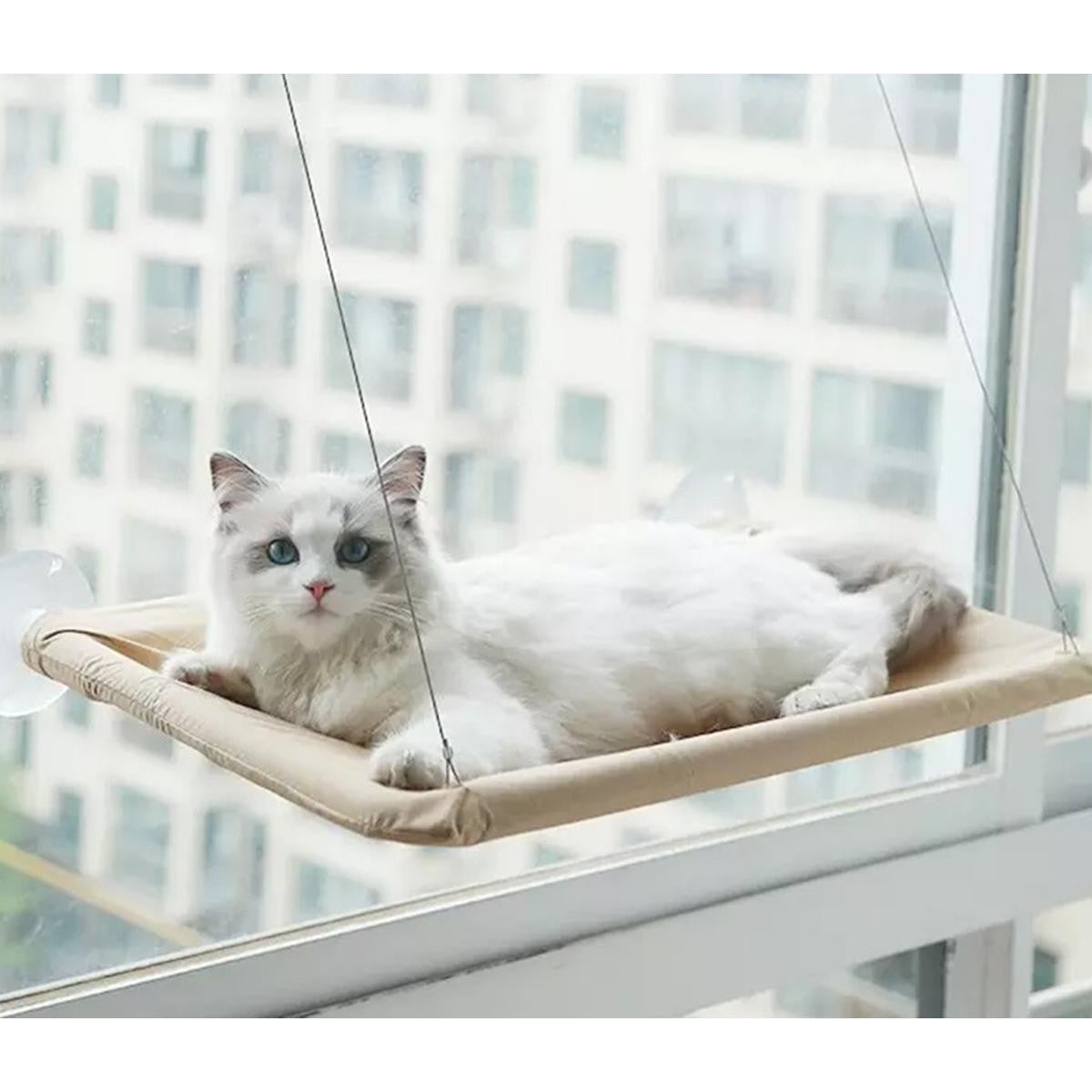 Hamac Elegant pentru Pisica cu Montaj pe Geam 55x32 cm