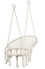 Hamac suspendat tip fotoliu cu spatar 53x120 cm alb maxim 120 kg