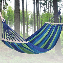 Hamac tip balansoar 2 tije din lemn dimensiuni 83x200 cm maxim 150 kg bumbac 1 persoana