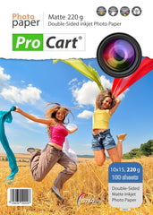 Hartie 10-15 foto dual side 220g cu suprafata mata 100 coli