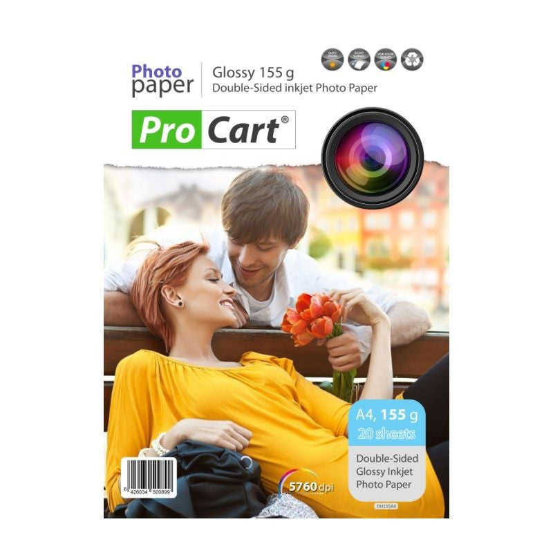 Hartie foto dual side glossy 155g a4