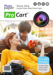 Hartie foto format 10-15 glossy 220gr printabila dual side