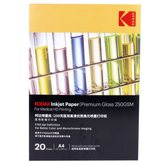Hartie kodak premium print medical hd inkjet a4 glossy 250 g top 20 coli