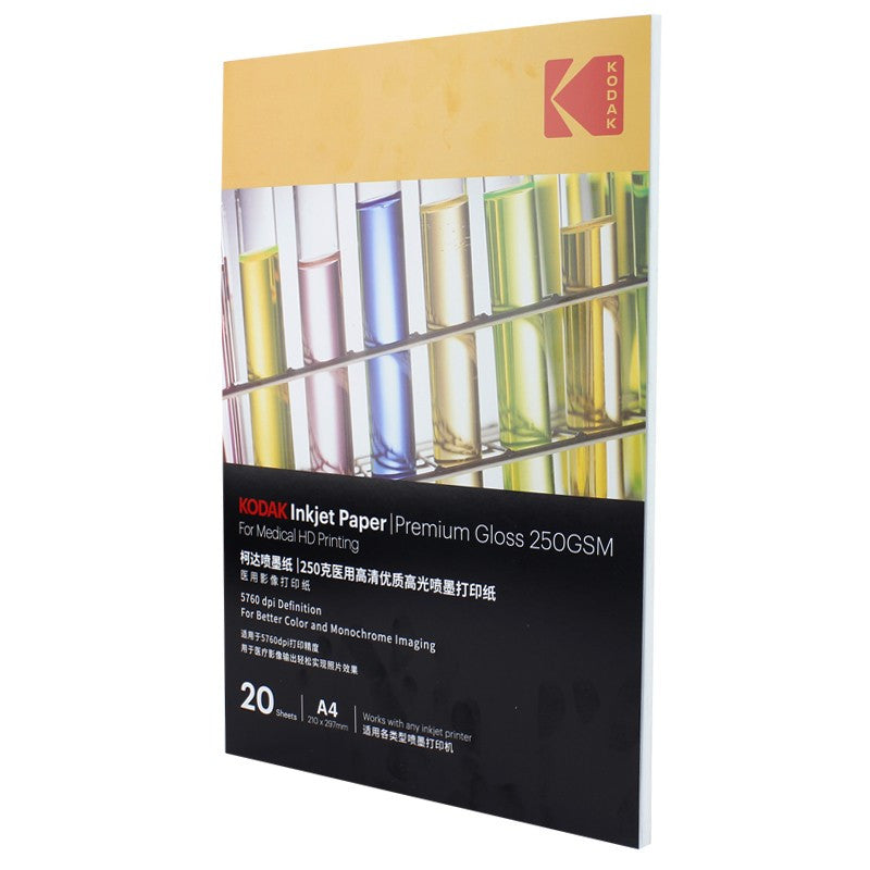 Hartie kodak premium print medical hd inkjet a4 glossy 250 g top 20 coli