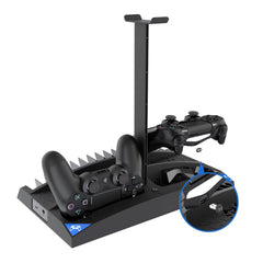 Incarcator controller multifunctional 6 in 1 pentru ps4ps4 props4 slim ventilatoare racire cu stand