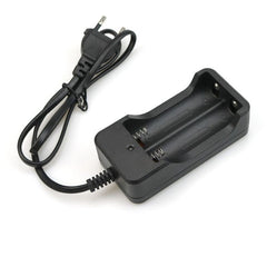 Incarcator dublu cu 2 Acumulatori Li-ion 18650 inclusi indicator Led oprire automata