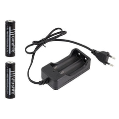 Incarcator dublu cu 2 Acumulatori Li-ion 18650 inclusi indicator Led oprire automata