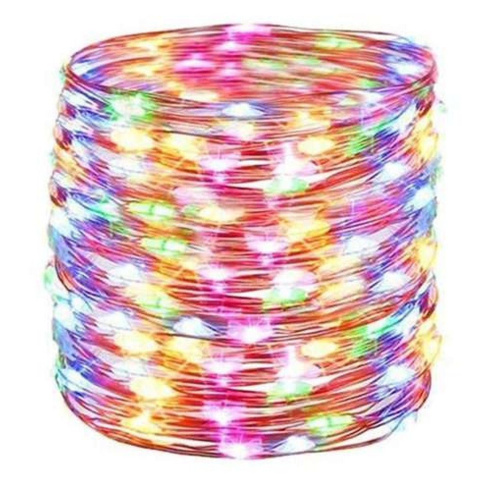 Instalatie Craciun luminoasa 100 becuri LED cu Baterie