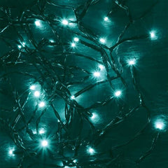 Instalatie luminoasa pentru interior 50 led-uri lungime ghirlanda 4 m diverse culori sursa lumina turcoaz
