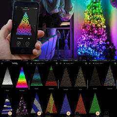 Instalatie Smart Twinkly 100 Led-uri rgb control Smartphone prin Wi-fi Bluetooth