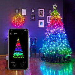 Instalatie Smart Twinkly 100 Led-uri rgb control Smartphone prin Wi-fi Bluetooth