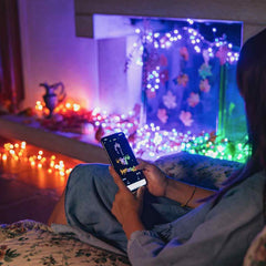 Instalatie smart twinkly generatia ii 600 led-uri rgb bluetooth wi-fi control smartphone lungime 48 m ip44