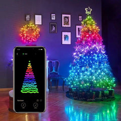 Instalatie smart twinkly generatia ii 600 led-uri rgb bluetooth wi-fi control smartphone lungime 48 m ip44