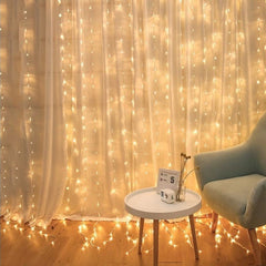 Instalatie tip Perdea 3x3m 300 Led-uri cu 8 moduri iluminare ip44