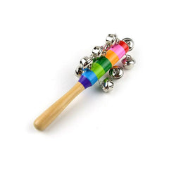 Instrument percutie cu 10 clopotei metalici jucarie zornaitoare