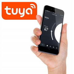 Intrerupator dublu smart touch panou din sticla wifi android si ios alb