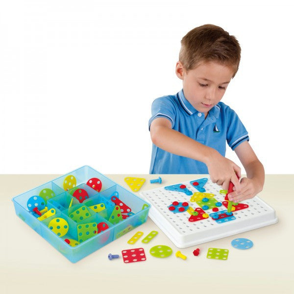 Joc constructii Mosaic Art  cu 180 de piese Miniland
